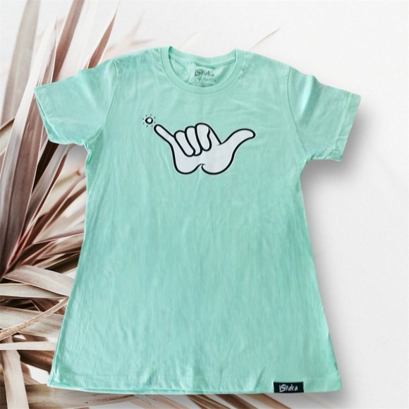 iShaka Tops - Sea Green Shaka Tee